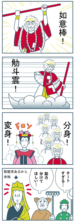 西遊記・4コマ