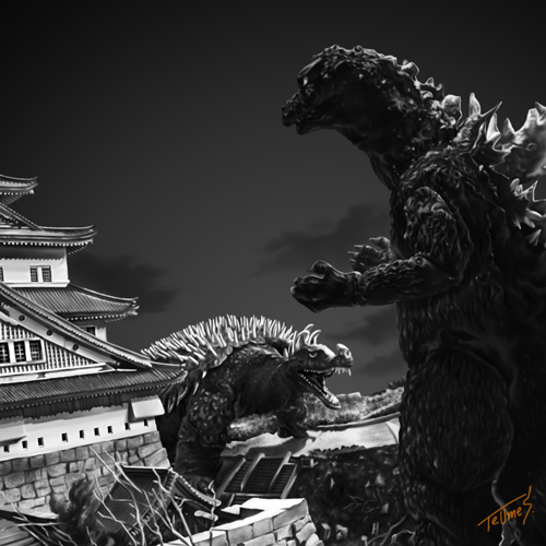 ゴジラの逆襲・イラスト