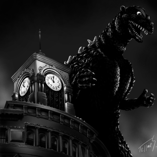 ゴジラ'54・イラスト
