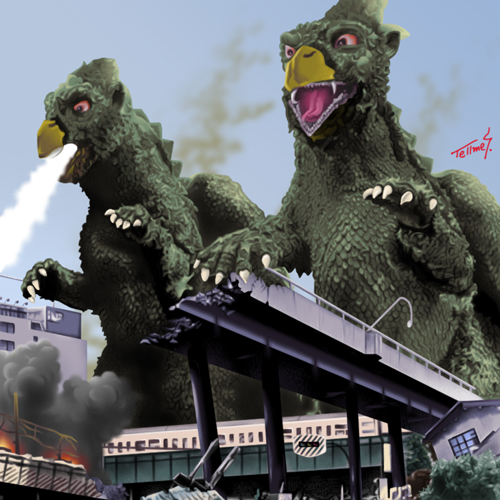 大巨獣ガッパ・イラスト
