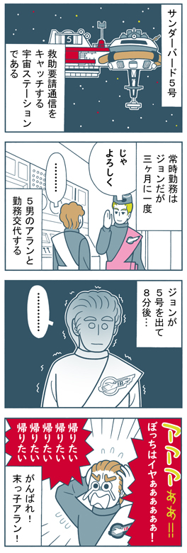サンダーバード・4コマ