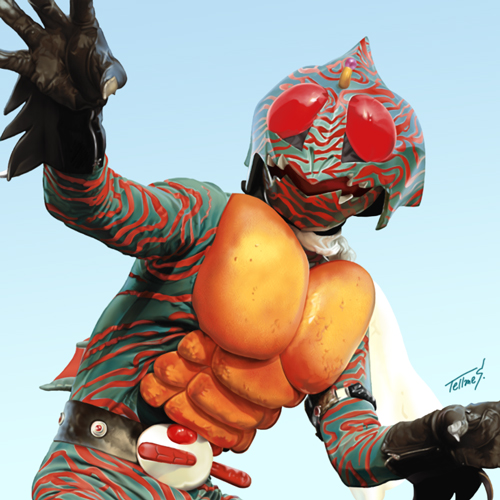 仮面ライダーアマゾン・イラスト1