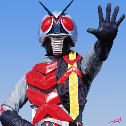 仮面ライダーX・イラスト1