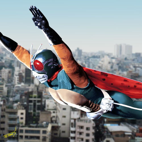 仮面ライダー(スカイライダー)・イラスト1