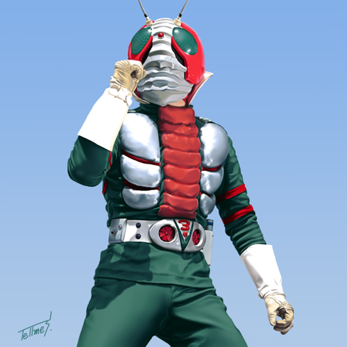 仮面ライダーV3・イラスト1