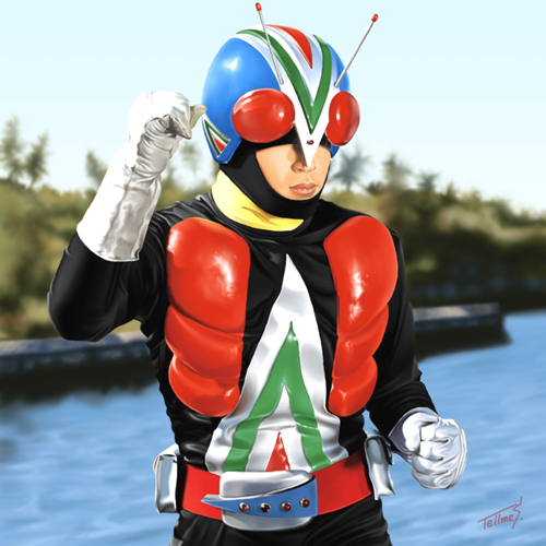 仮面ライダーV3・イラスト2