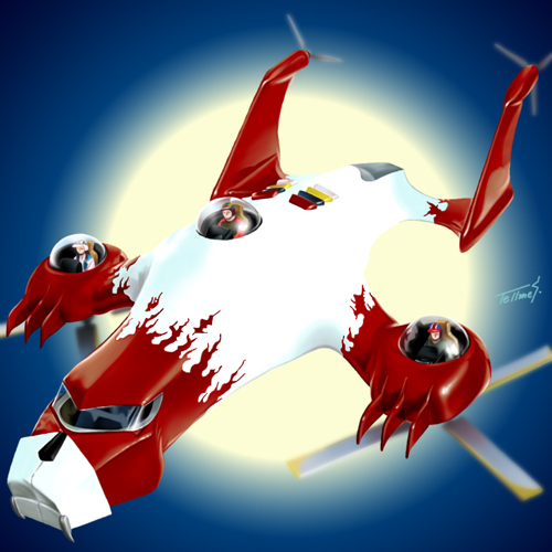 秘密戦隊ゴレンジャー・イラスト3